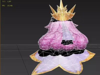 Star Dream Fairy Low-poly 3D model