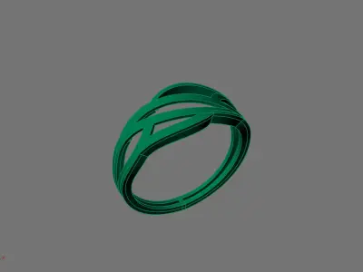 Women Ring Plain Ring Ready STL 3DM Models Womens Rings 3D print model 19
