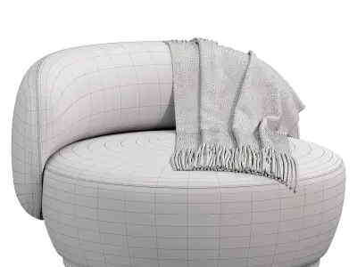 PRESTIGE PINK ARMCHAIR by artemest 3D model