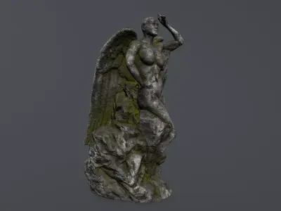 woman statue 1 Low-poly 3D model shop