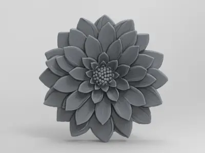 flower cnc model 2  3D print model