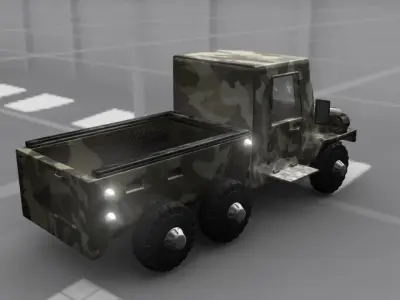 Truck Cartoon 3D model
