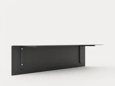 Bracket Shelf - Dark Grey Low-poly 3D model