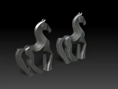 Horse Decorative Statue M64 3D print model
