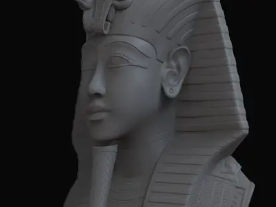 Tutankhamun Mask Wall Deco  3D print model
