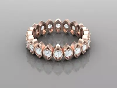Solitaire Ring Version 1 SR16 3D model