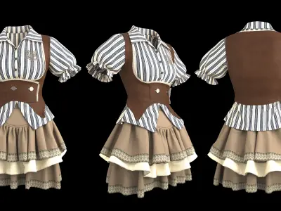 School uniform model  3D model