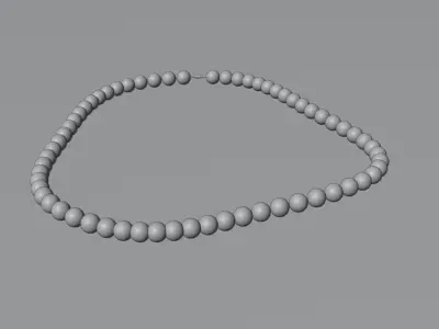 Pearl Necklace 3D model