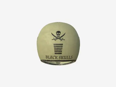 Motorcycle Helmet A01 Brown - Character Fashion Design Low-poly 3D model