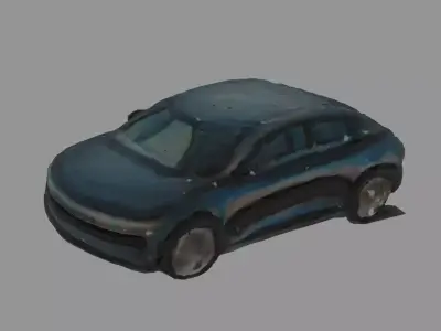 Citroen C3 debree apocalyptic Low poly textured Low-poly 3D model