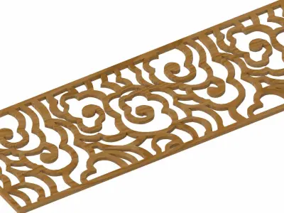 Decorative panel STL 3D model 2
