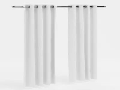 Curtains Set - Complete Window Drapery Collection 3D model