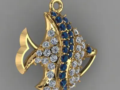 pendant dory fish 3D print model