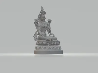 Green Tara Avalokitesvara Bodhisattva 3D print model