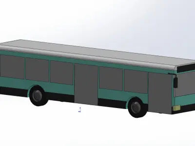 bus 3d model 3D model