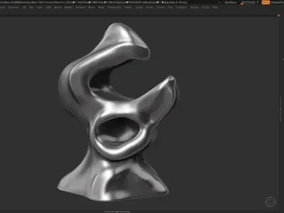 Modern Abstract Decorative sculpture 3d print model 55 3D print model