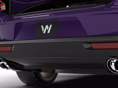 Dodge Charger SIXPACK Sema 2025 HQ 3d model 3D model