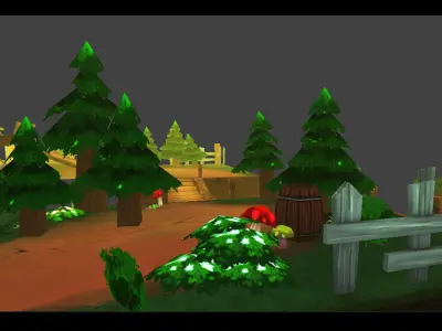 Forest Toon Kit Low-poly 3D model