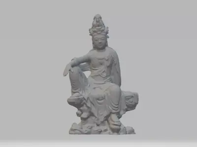 Guanyin Bodhisattva Buddha Statue 3D print model