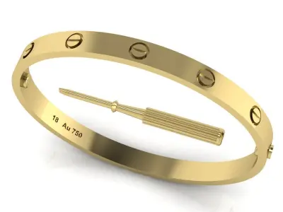 Love Bracelet - Size 15 3D print model