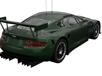 Aston Martin - 2009 - DBR9 Racing Low-poly 3D model