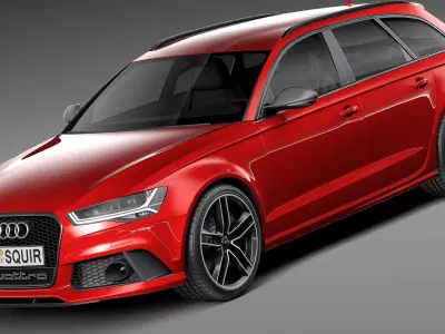 Audi RS6 Avant 2015 3D model
