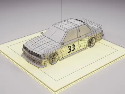 Low poly cars package Low-poly 3D model