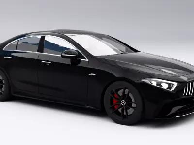 Mercedes-Benz CLS53 AMG 2022 Low-poly 3D model