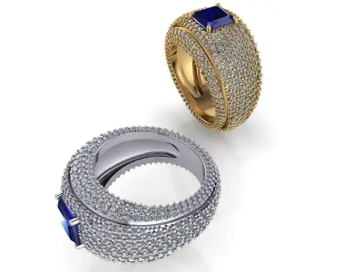 Cocktail Ring  3D print model