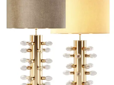 Pair of table Lamp by LA Studio  3D model