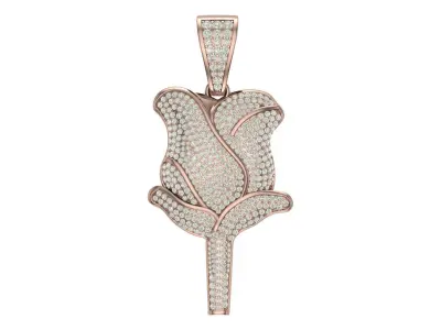 rose hiphop pendant 3D print model