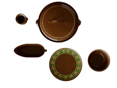 Crockery plates 3D model