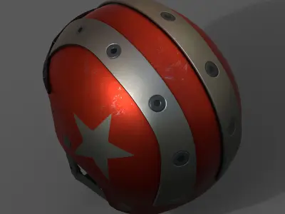 Helmet sport racer bike scifi fantasy human  Low-poly 3D model