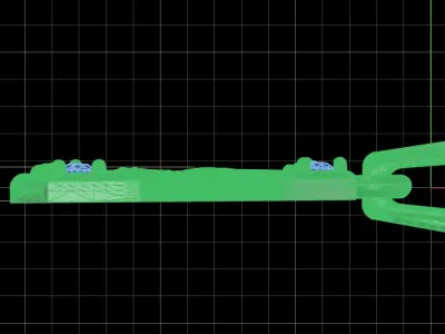 Capricorn Crest Golden Sea-Goat Pendant 3D print model