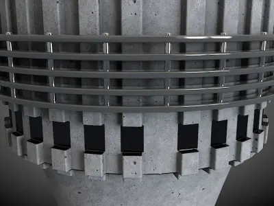 Sci Fi Tower 001 Free 3D model