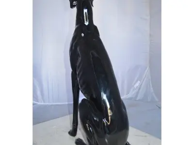 Bull Greyhound Dog Sculpture 3D model