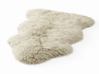 Forsyth New Zealand Sheepskin Skin Rug 3D model