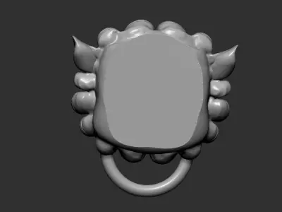 lion door knocker 3D print model