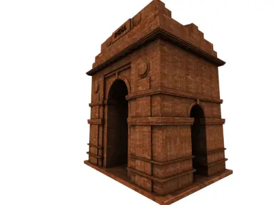 india gate 3d model 3D model