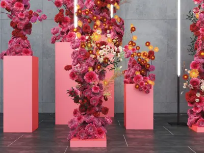 Floristry Fine art display 3D model