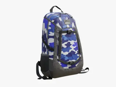 Sport Backpack Low-poly 3D model