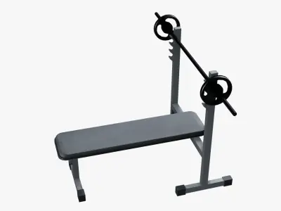 Bench Press Low-poly 3D model