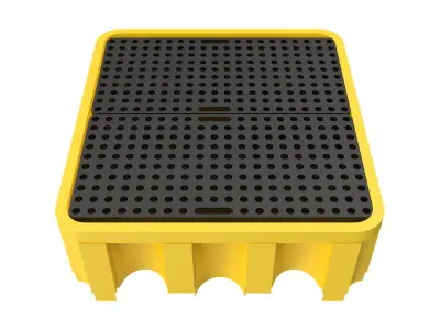 Plastic barrel pallet 3D model