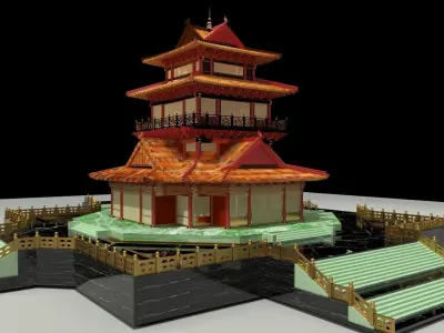 Chinese tower 3D model