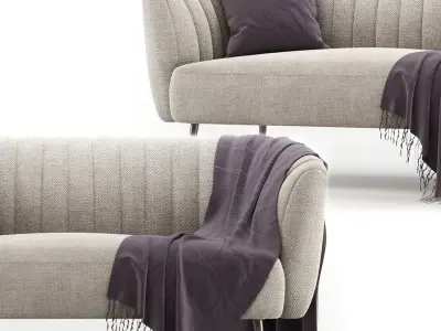 Silver Orchid Albany Sofa 3D model