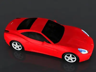 Ferrari California Low-poly 3D model