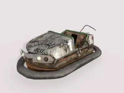 Abandoned Pripyat Bumper Car-Dodgem Car 5 3D model