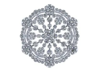 SnowFlake VCA Pendant 3D print model