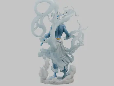 Ethereal God 3D Model - Ancient Divinity Low-poly 3D model