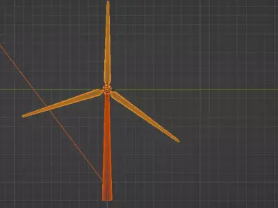 3D Wind turbine Free 3D print model
